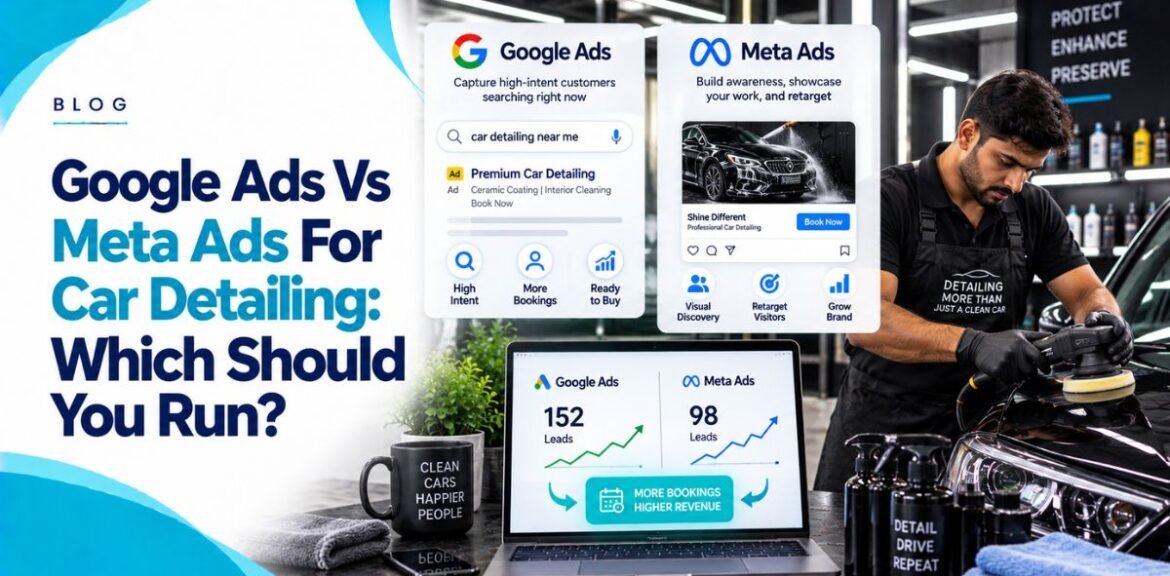 Google Ads Vs Meta Ads For Car Detailing: Which Should You Run?