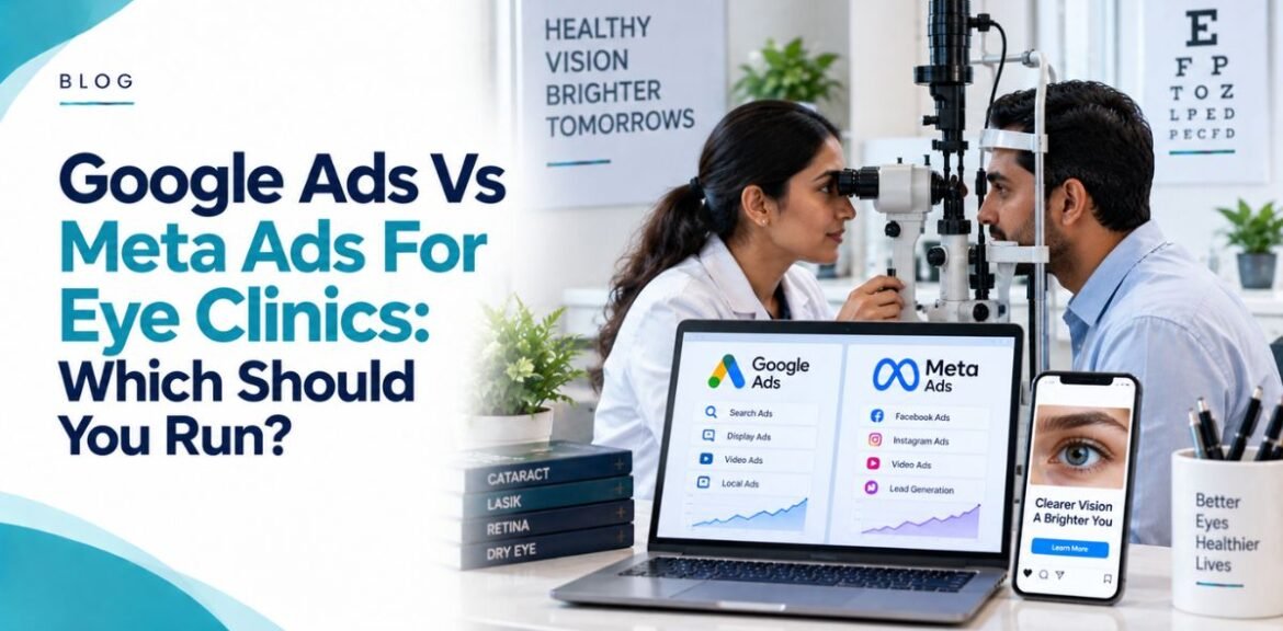 Google Ads vs Meta Ads for Eye Clinics: Which Should You Run?