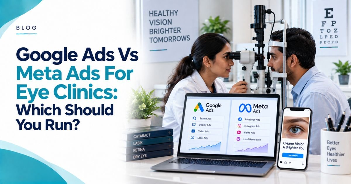 Google Ads vs Meta Ads for Eye Clinics: Which Should You Run?