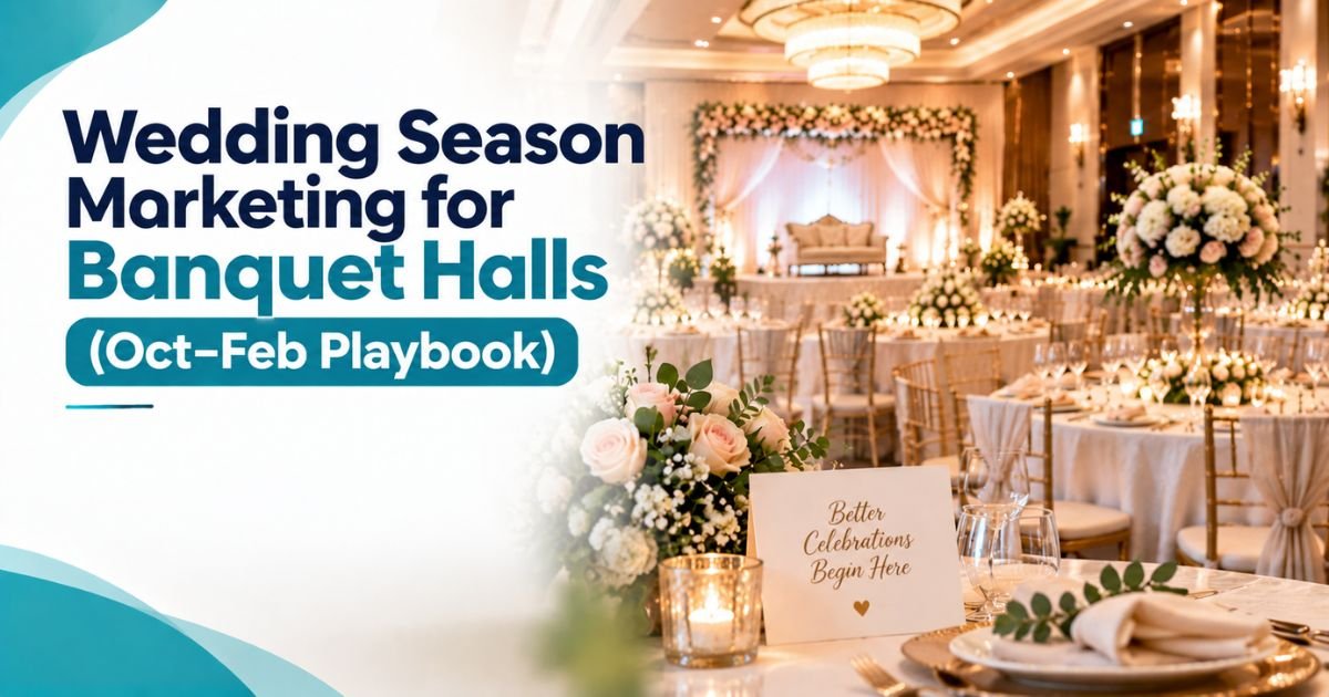 Wedding Season Marketing for Banquet Halls (Oct–Feb Playbook)