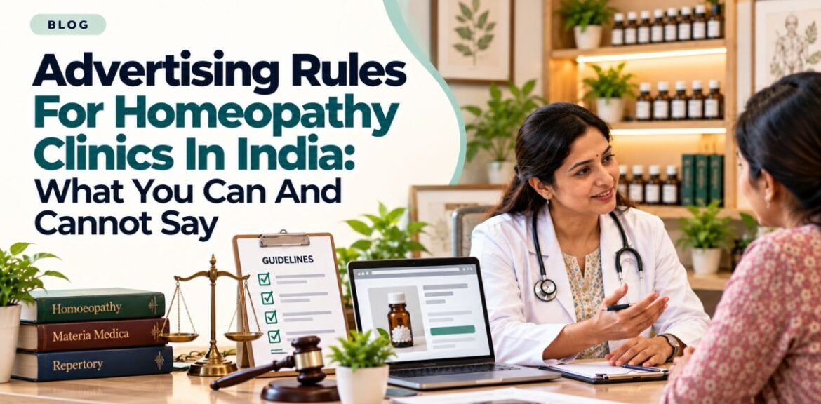Advertising Rules For Homeopathy Clinics In India: What You Can And Cannot Say