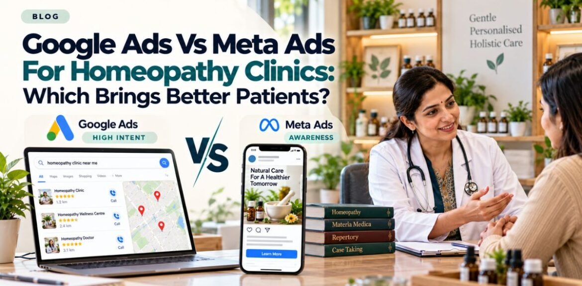 Google Ads Vs Meta Ads For Homeopathy Clinics: Which Brings Better Patients?