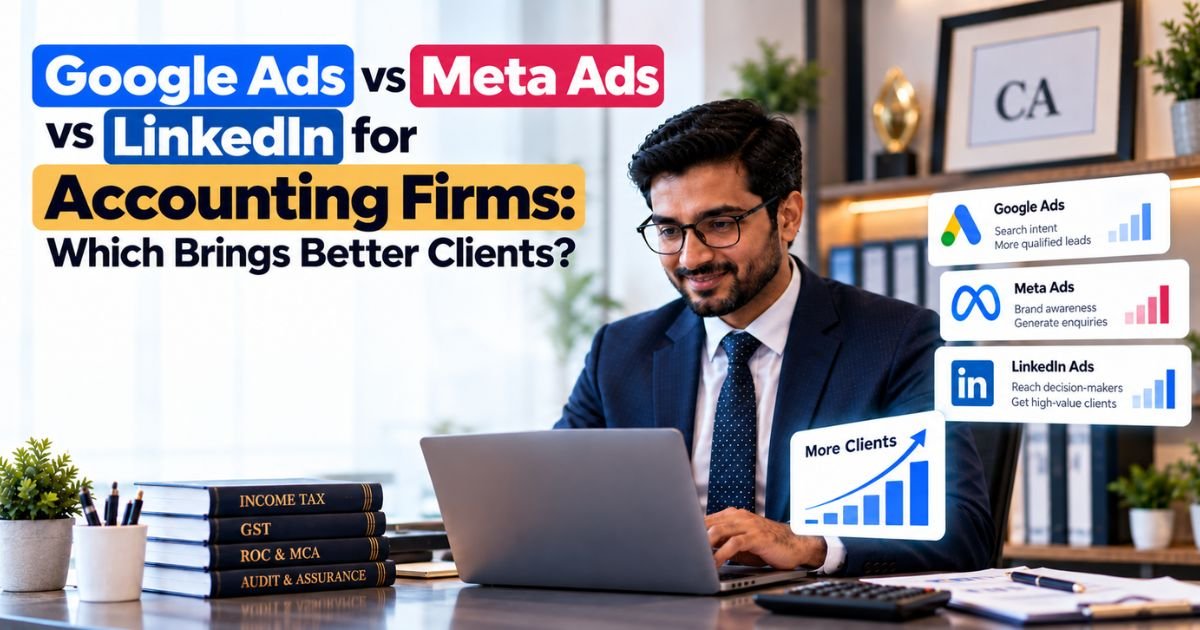 Google Ads vs Meta Ads vs LinkedIn for Accounting Firms: Which Brings Better Clients?