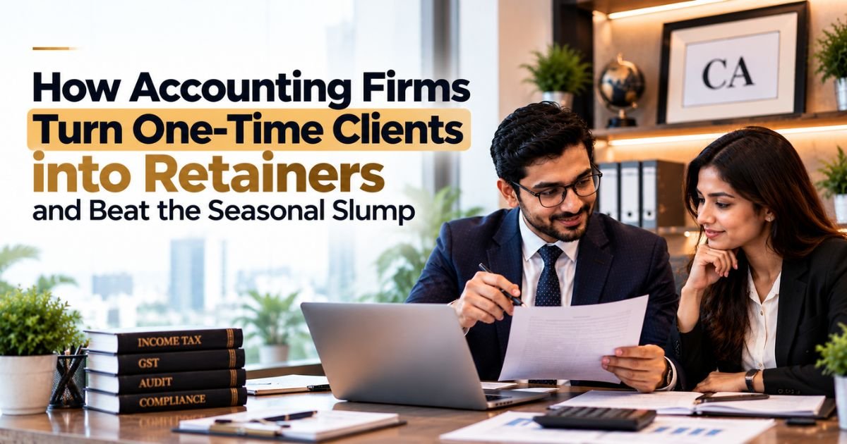 How Accounting Firms Turn One-Time Clients into Retainers and Beat the Seasonal Slump