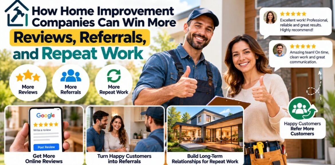 How Home Improvement Companies Can Win More Reviews, Referrals, and Repeat Work