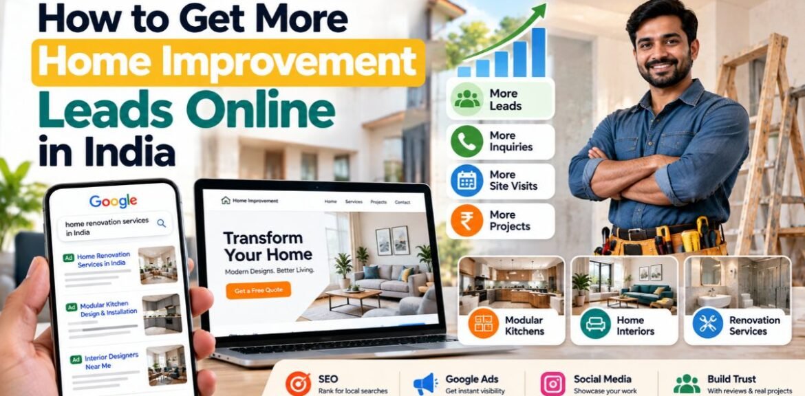 How to Get More Home Improvement Leads Online in India