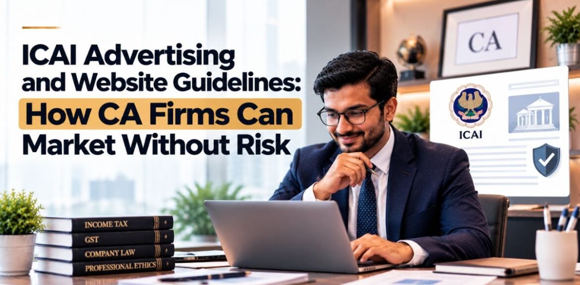 ICAI Advertising and Website Guidelines: How CA Firms Can Market Without Risk