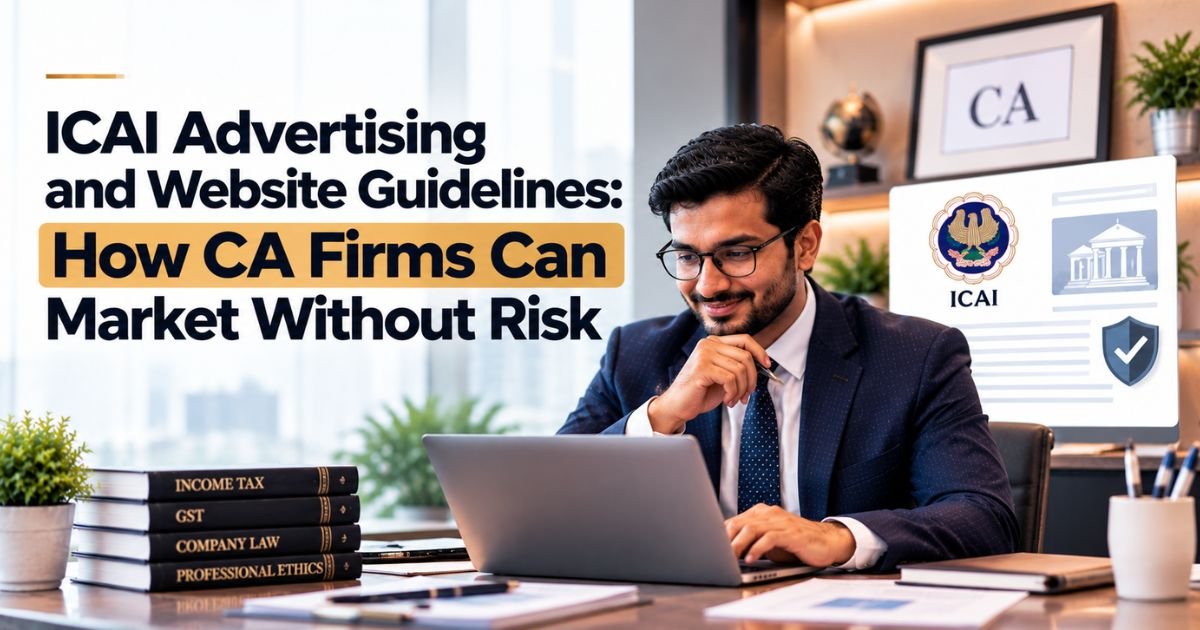 ICAI Advertising and Website Guidelines: How CA Firms Can Market Without Risk